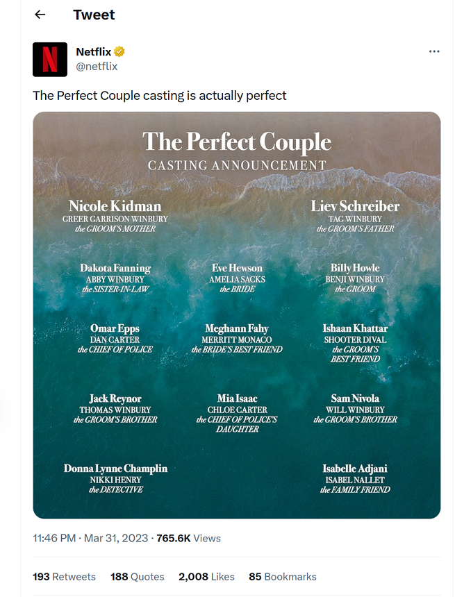 Serial The Perfect Couple Netflix Obsada Fabu A Czy Warto Obejrze   The Perfect Couple 